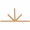 Ekena Millwork Saratoga Timber Gable Bracket, Western Red Cedar, 84"W x 56"H x 1 1/2"D x 3 1/2"F, 16/12 Pitch GBW084X56X0204SAR00SWR - alternate 4